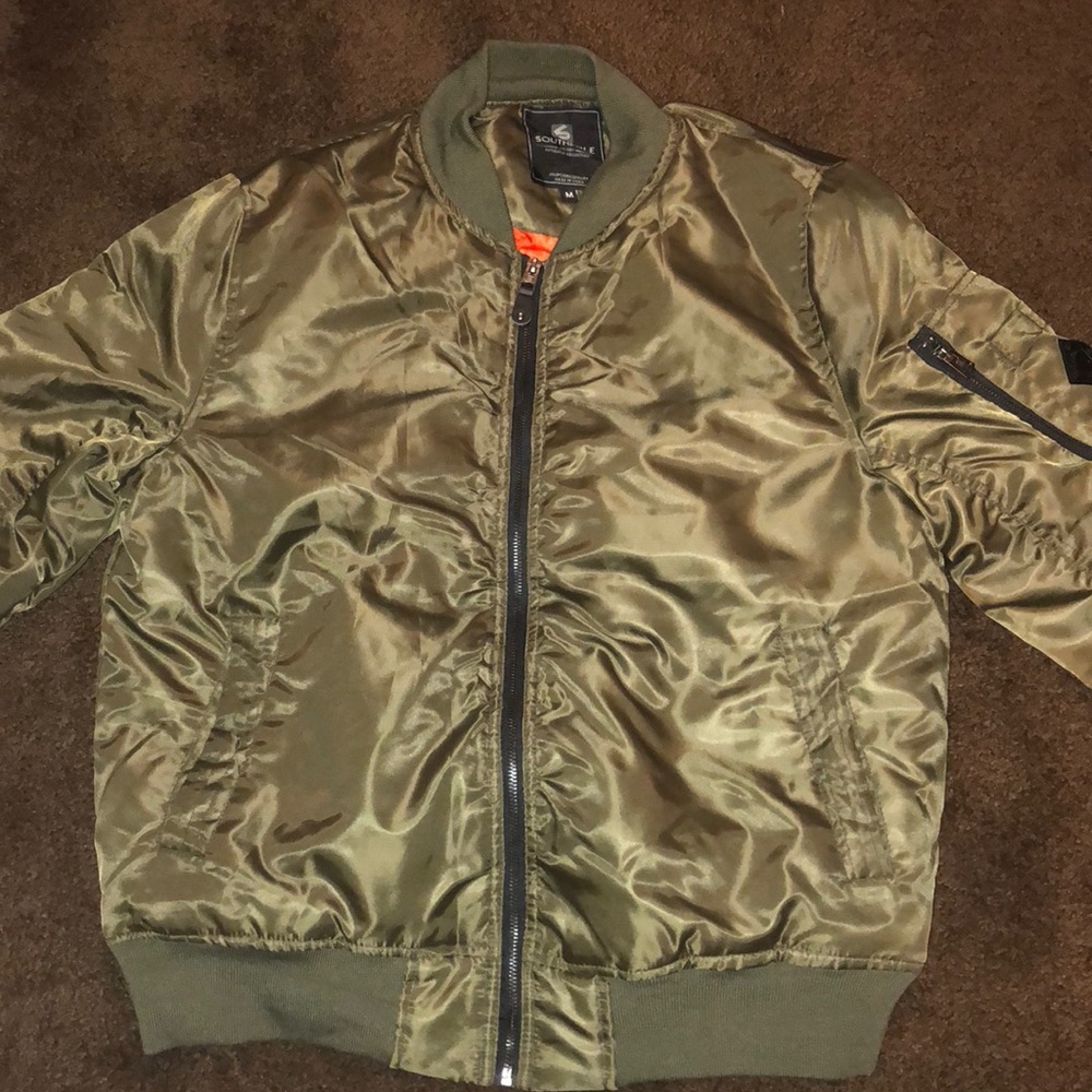 Southpole Green Bomber Jacket